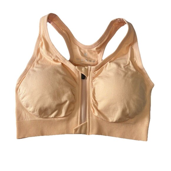 WANAYOU Women's Front Zip Sports Bra Nude Size Medium 3-pack - Picture 2 of 6